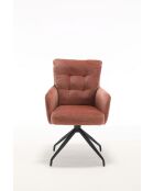 Lot de 2 fauteuils Saint Tropez rouille - 60x92x67 cm