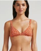 Haut de bikini Touch Girafe Terracotta