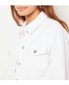 Ecru jas in ecru jasje met ceintuur