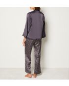 Dreiteiliger Schlafanzug Tarsy Charcoal