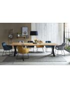 Table chêne massif huilé naturelle - 300x77x110 cm