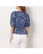 Sophie shirt met blauwe print