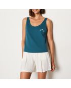 Debardeur Susan imprimé fond vert