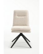 Lot de 2 chaises Valencia beige nature - 51x92x68 cm