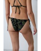 Fice Pipa Brasilianische Bikinihose mit marineblauem Aufdruck