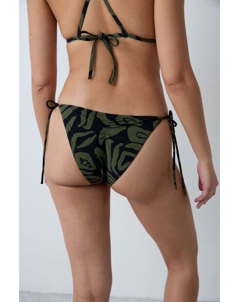 Fice Pipa Brasilianische Bikinihose mit marineblauem Aufdruck