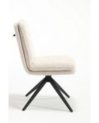 Lot de 2 chaises Valencia beige nature - 51x92x68 cm