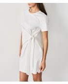 Kurzes ecrufarbenes Kleid Gulzy