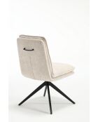 Lot de 2 chaises Valencia beige nature - 51x92x68 cm