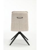 Lot de 2 chaises Valencia beige nature - 51x92x68 cm