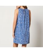 Elo blaugrünes Druckkleid