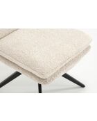 Lot de 2 chaises Valencia beige nature - 51x92x68 cm