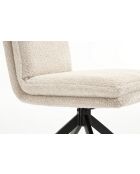 Lot de 2 chaises Valencia beige nature - 51x92x68 cm