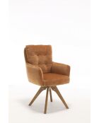 Set di 2 poltrone Saint Tropez curry - 60x92x67 cm
