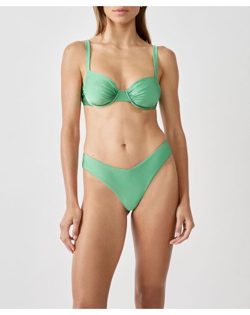 Mooka groene klassieke bh met beugel en zonder schelp