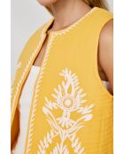 Teresa vest met boterbloemenborduursel