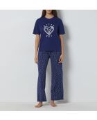 Camiseta Stas azul medianoche