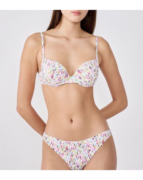 Klassischer Push-up-BH mit Bügel und mehrfarbiger Cadaques-Schale