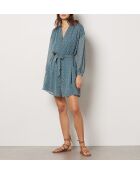 Vestido con estampado de celadón Vogel