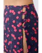 Marineblauwe rok met print Kitty