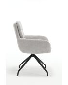 Lot de 2 fauteuils Taragona gris clair - 63x88x44 cm