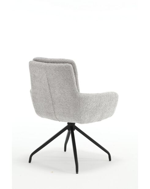 Lot de 2 fauteuils Taragona gris clair - 63x88x44 cm