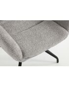 Lot de 2 fauteuils Taragona gris clair - 63x88x44 cm