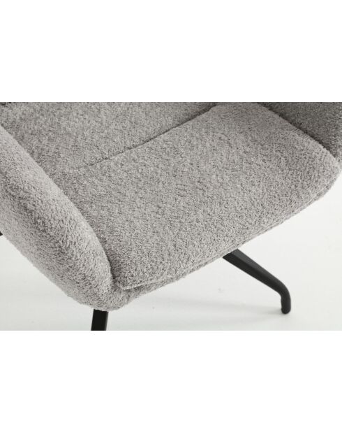 Lot de 2 fauteuils Taragona gris clair - 63x88x44 cm