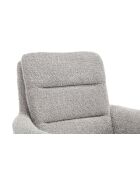 Lot de 2 fauteuils Taragona gris clair - 63x88x44 cm