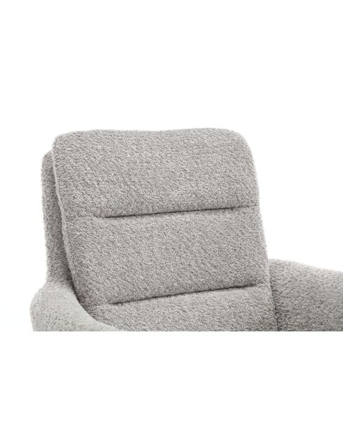Lot de 2 fauteuils Taragona gris clair - 63x88x44 cm