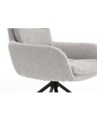Lot de 2 fauteuils Taragona gris clair - 63x88x44 cm