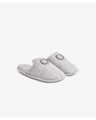 Mules Strassy gris clair