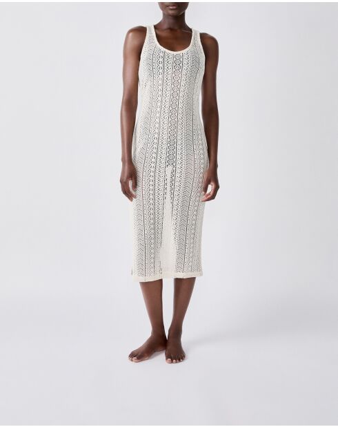 Langes Kleid Bacca b ecru