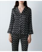 Nex Shirt auf schwarzem Hintergrund gedruckt