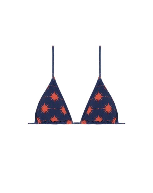 Astro blauwe triangel-bikinitop