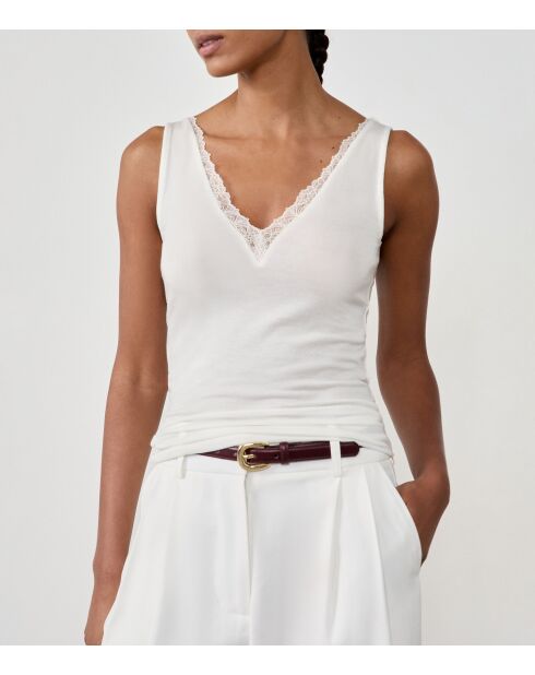 Ecru tanktop Warm Light Lace