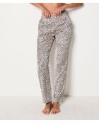 Beige broek met print Beo