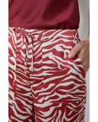 Rode Kali broek met print