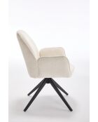 Lot de 2 fauteuils campanet beiges - 64x89x60 cm