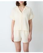 Camisa Venicia amarillo pálido