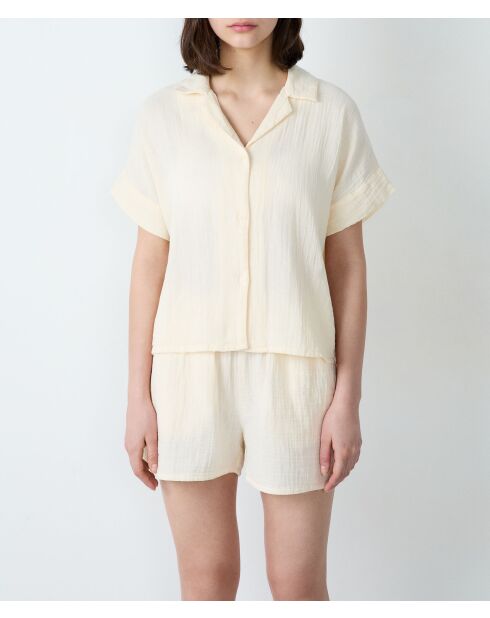 Blassgelbes Hemd Venicia