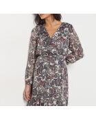 Een malone jurk gedrukt op een witte achtergrond