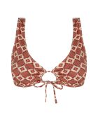 Bikinitop van Euforia terracotta