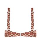 Bikinitop van Euforia terracotta
