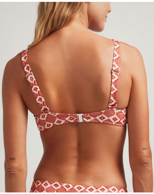 Bikinitop van Euforia terracotta