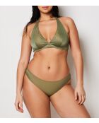 Idilliaco reggiseno a triangolo color kaki verde oliva con ferretto e senza conchiglia
