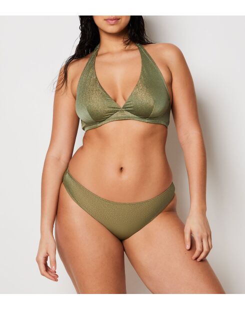 Idilliaco reggiseno a triangolo color kaki verde oliva con ferretto e senza conchiglia