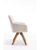 Lot de 2 fauteuils New lars beiges - 61x90x66 cm