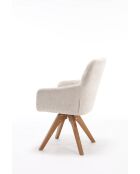 Lot de 2 fauteuils New lars beiges - 61x90x66 cm