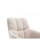 Lot de 2 fauteuils New lars beiges - 61x90x66 cm